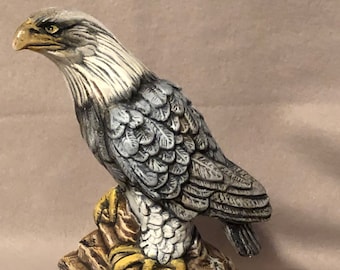 Dry Brushed Ceramic Eagle using Mayco Softee Stains by jmdceramicsart