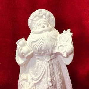Father Time Santa Claus ceramic bisque ready to paint