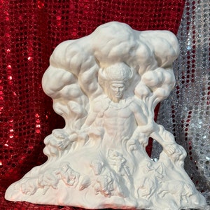 Handmade Buffalo Storm in ceramic bisque ready to paint by jmdceramicsart