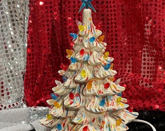 Handmade Ornamented Ceramic Christmas Tree - Holiday Home Decor - Handcrafted Tree Gift - Unique Holiday Gift - Quality Ceramics - Tree Gift