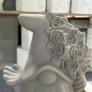 DIY Ceramic Bisque Sculpture - Clay Magic Valentines Gnome - Handcrafted Valentines Gift - Special Occasion Valentine's Decor