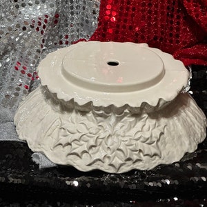Handcrafted Ceramic Frazier Fir Base Only - Frazier Fir Christmas Tree Base - Xmas Tree Decor - Christmas Tabletop - by jmdceramicsart