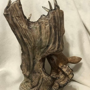 Dry Brushed Ceramic Driftwood Deer using Mayco Softee Stains by jmdceramicsart image 2