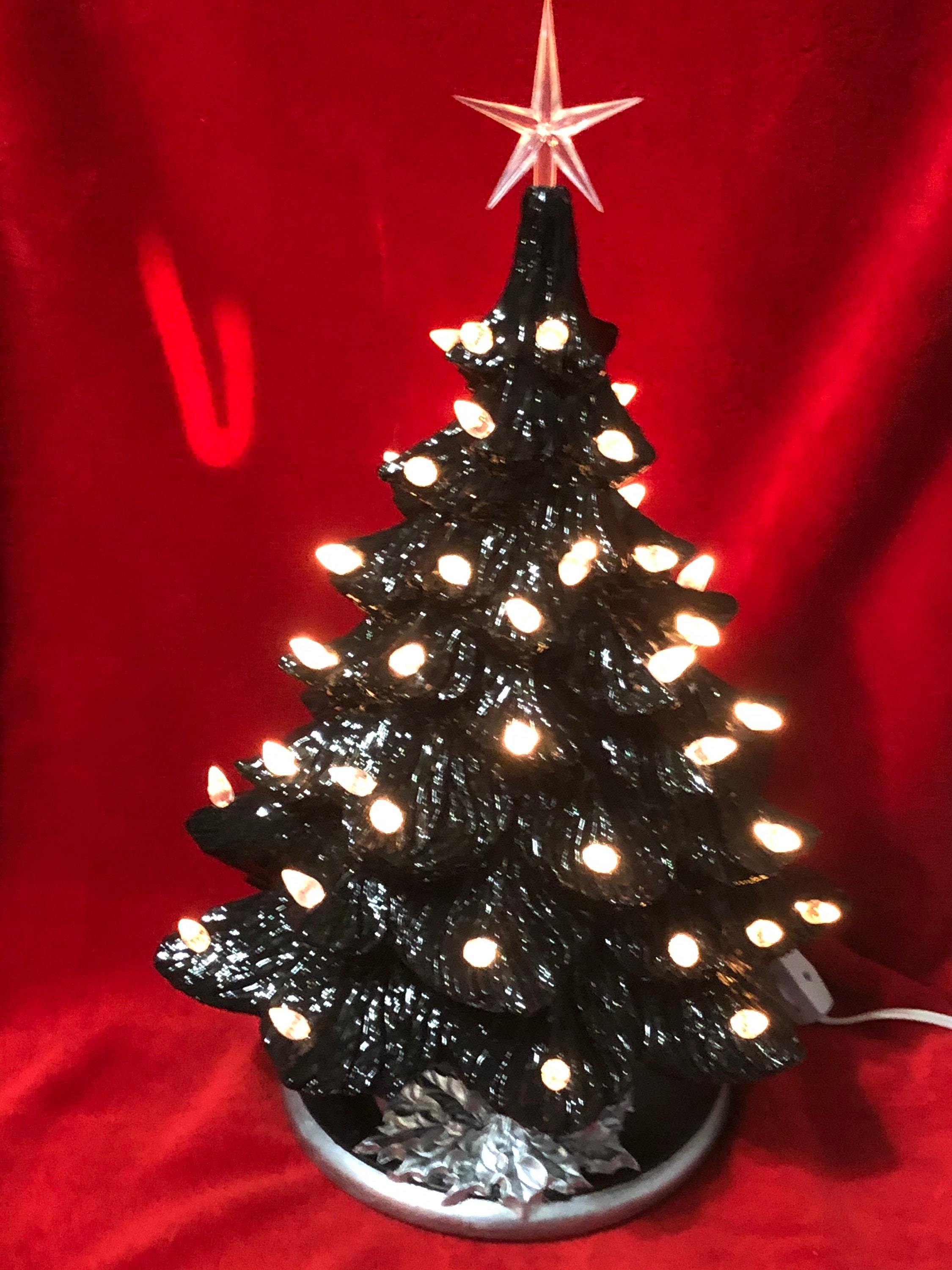 Black Diamond Ceramic Christmas Tree