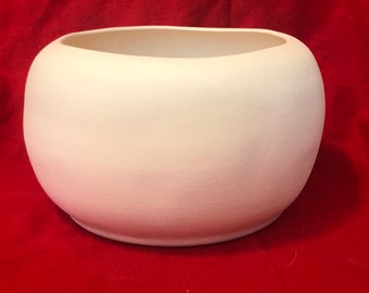 Ceramic Bowl in bisque ready to paint by jmdceramicsart