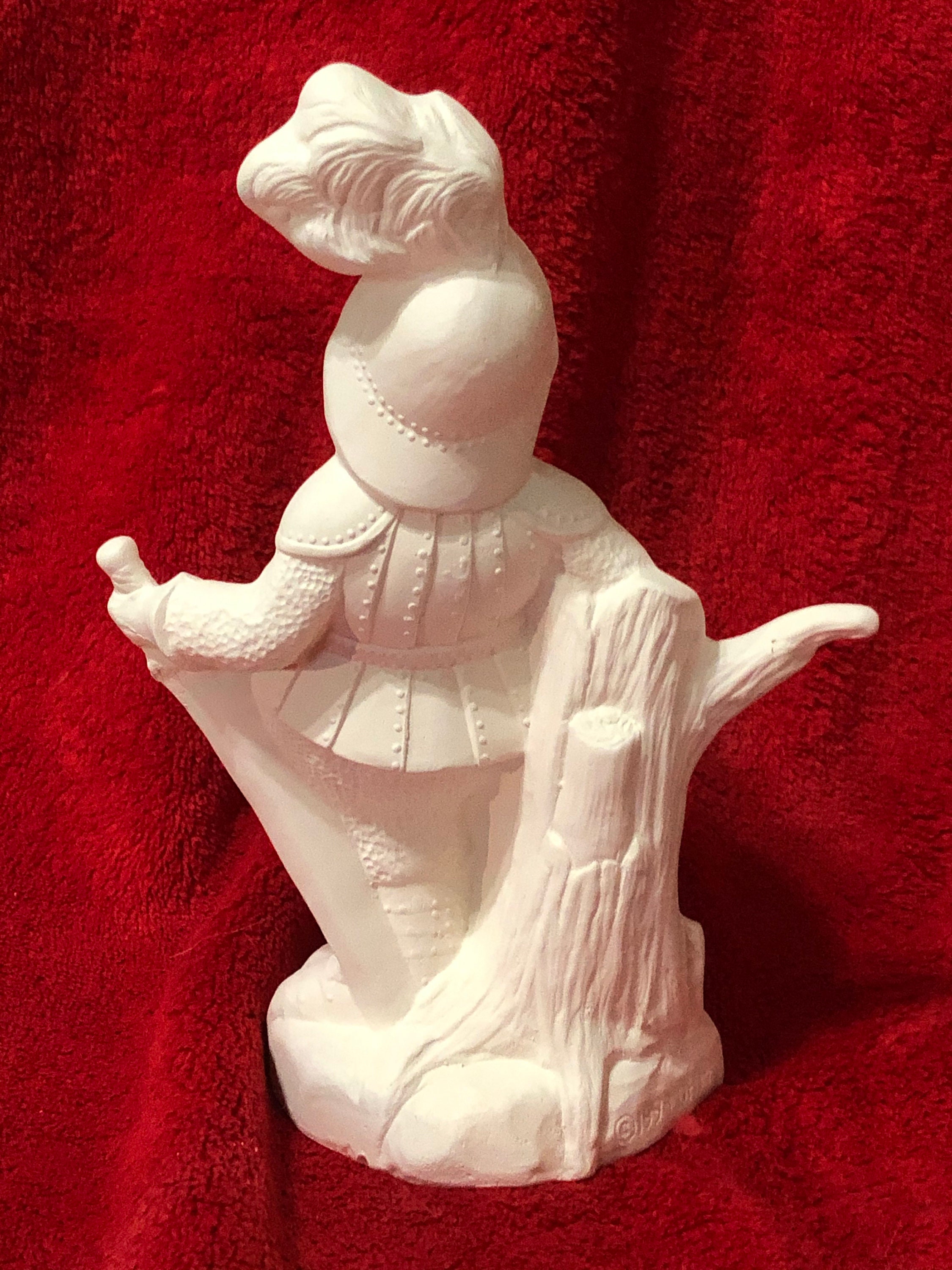 Ceramic Knight in bisque ready to paint