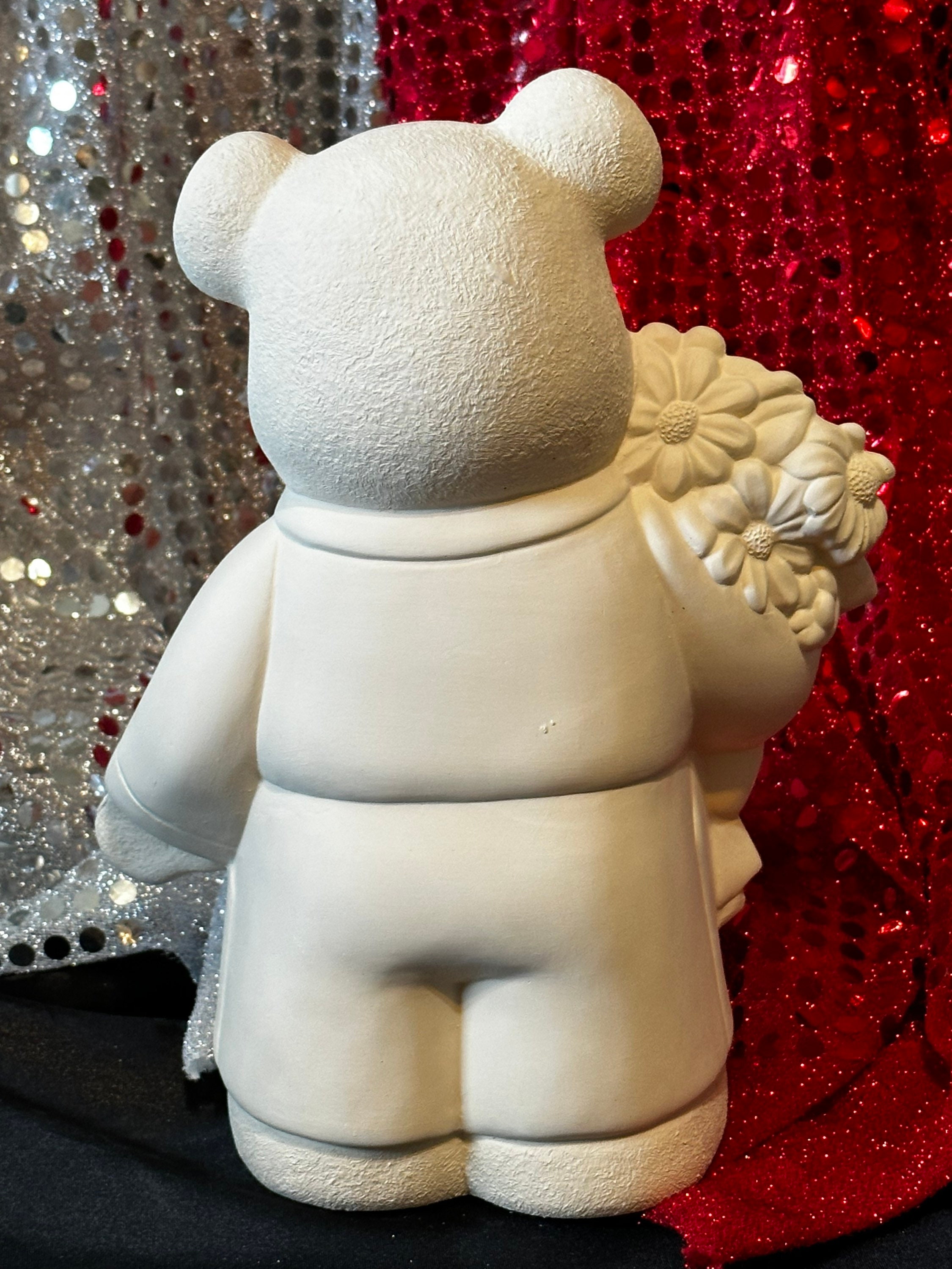 Easter Bear Male in Ceramic Bisque Ready to Paint by Jmdceramicsart - Etsy