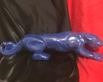 Glazed Ceramic Panther by jmdceramicsart by jmdceramicsart