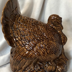 Handcrafted Ceramic Turkey - Christmas Tabletop - Decorative Turkey Sculpture - Turkey Figurine - Collectible Art - Unique Holiday Gifts