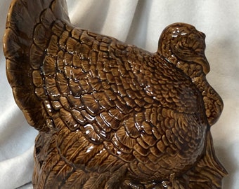 Handcrafted Ceramic Turkey - Christmas Tabletop - Decorative Turkey Sculpture - Turkey Figurine - Collectible Art - Unique Holiday Gifts
