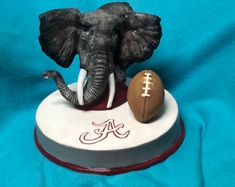 Roll Tide Ceramic Art one of a kind painting