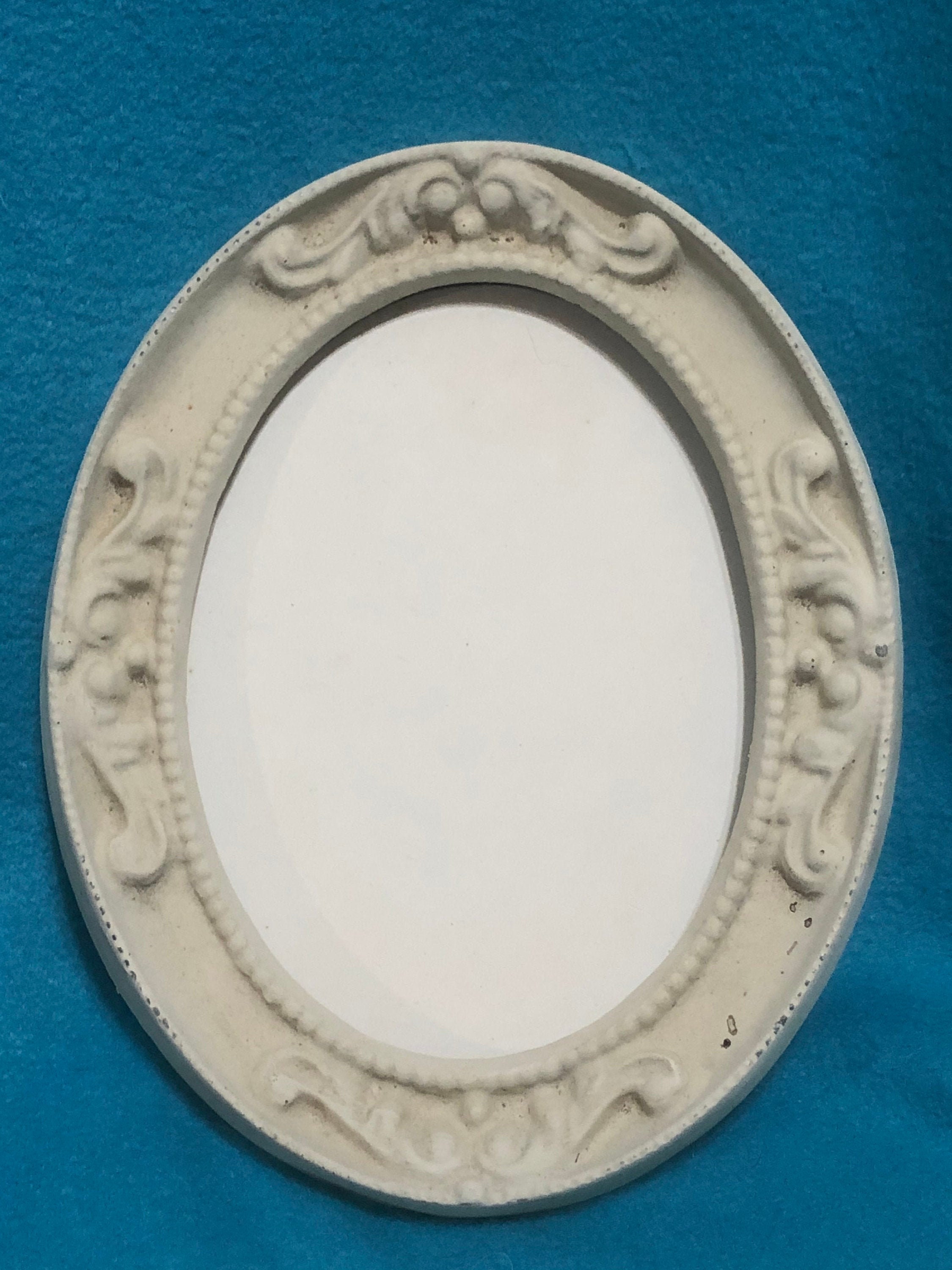 Decorative Vintage Ceramic Picture Frame with ceramic back ready to paint