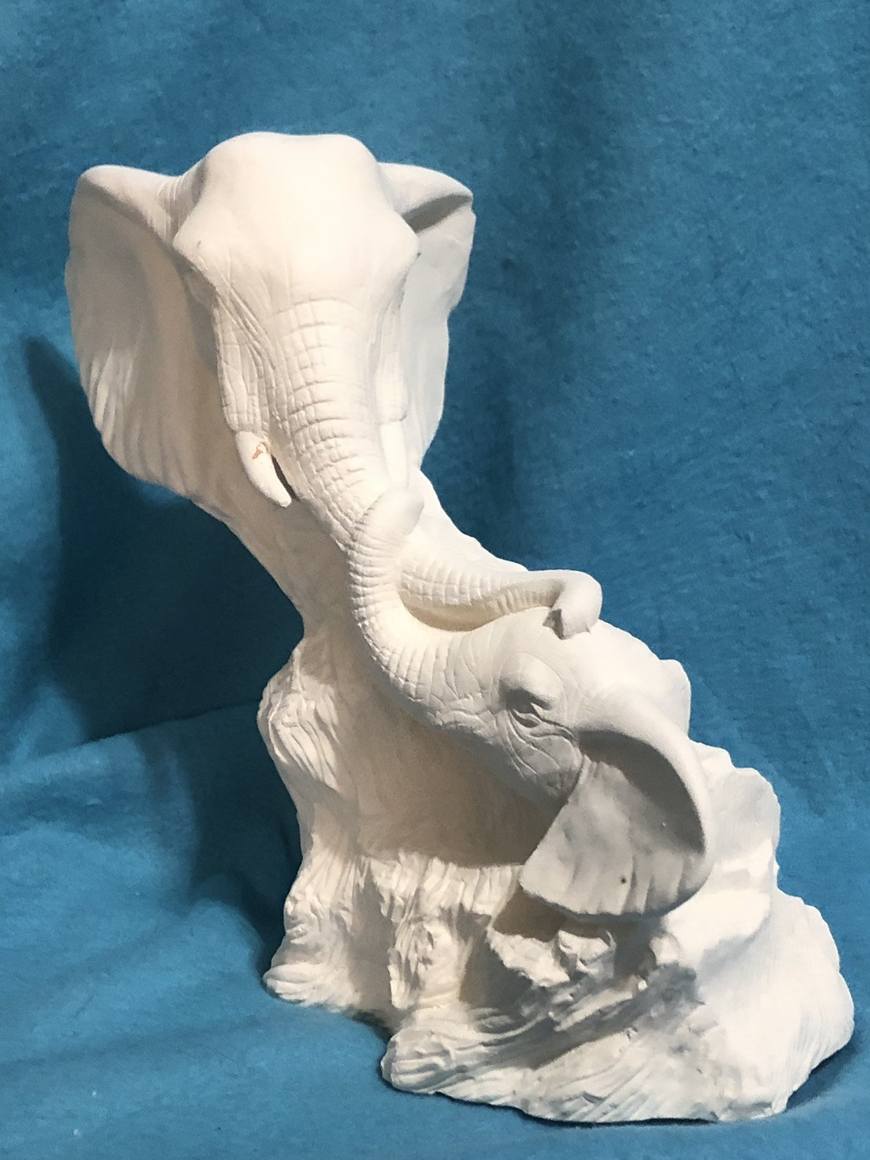 Driftwood Elephants Ceramic Bisque ready to paint