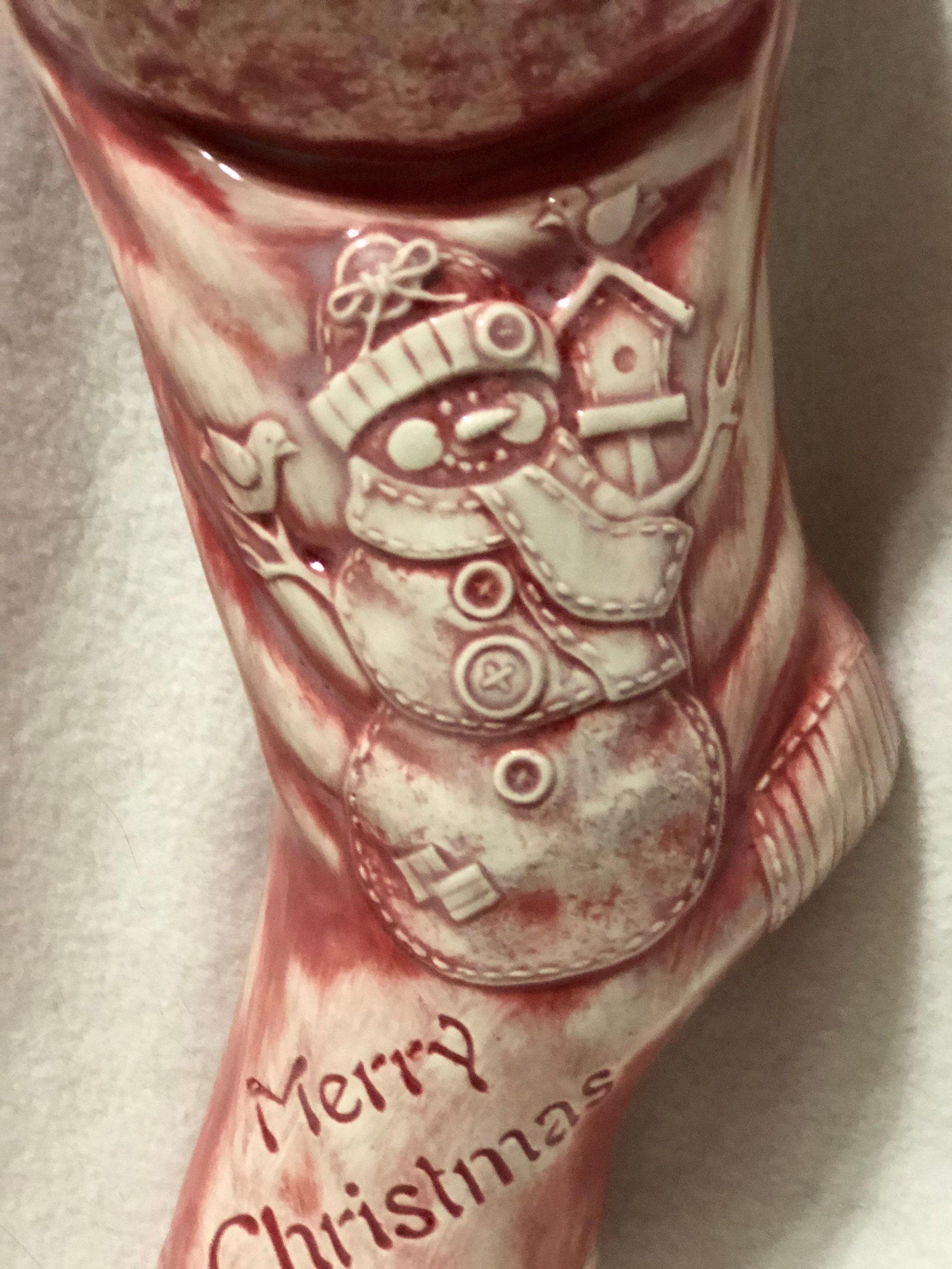 ceramic christmas stockings