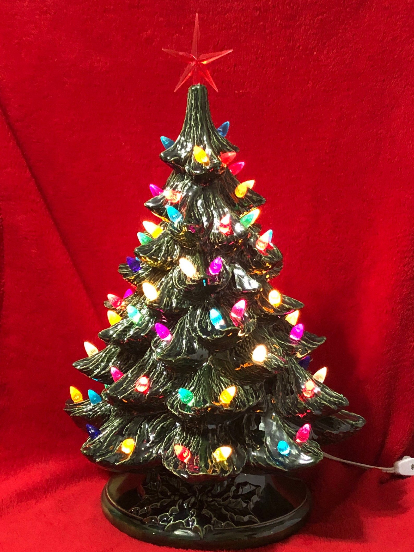 Glazed Ceramic Christmas Tree Etsy