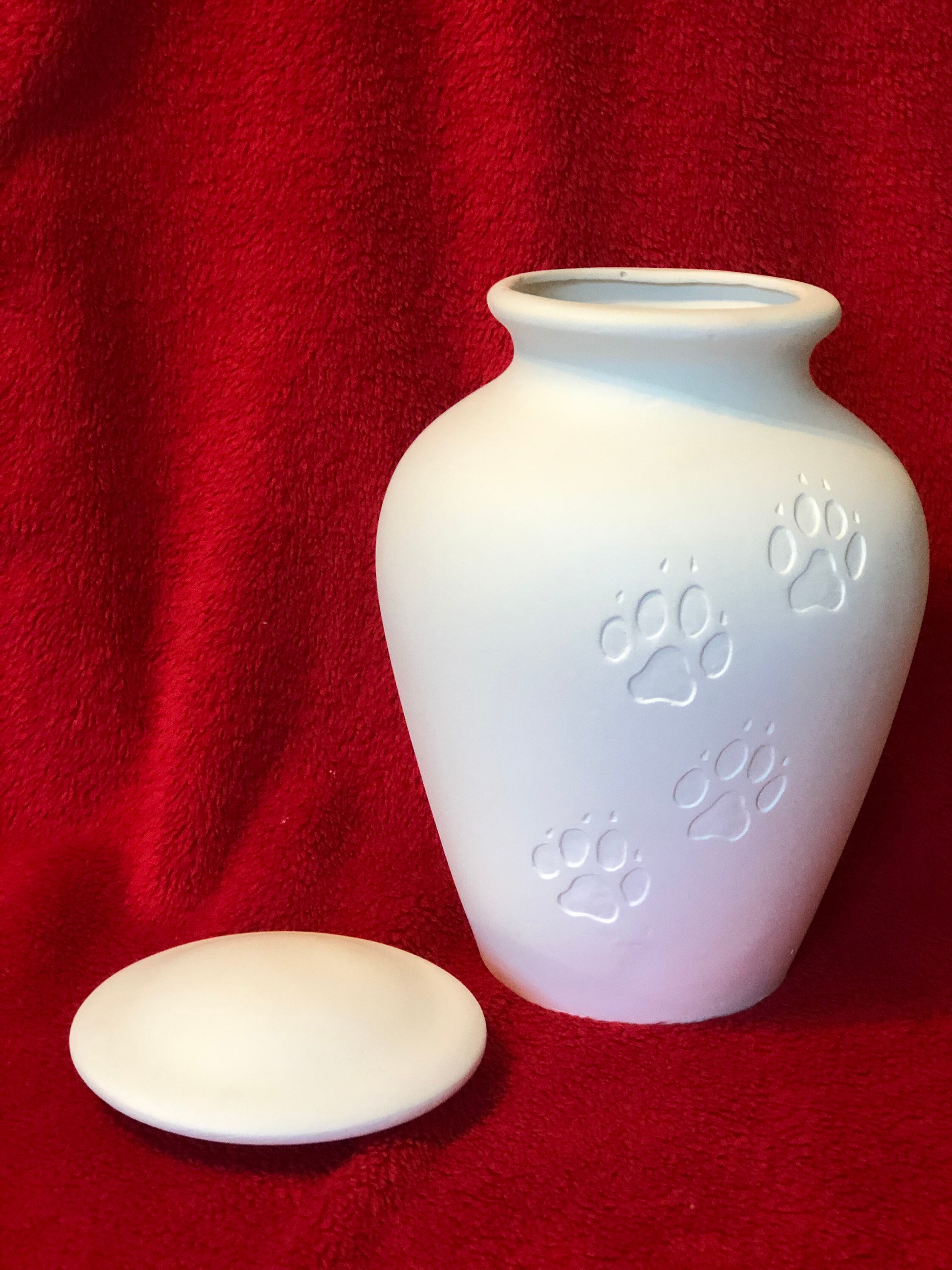 Ceramic Pet Urn in Bisque Ready to Paint Etsy