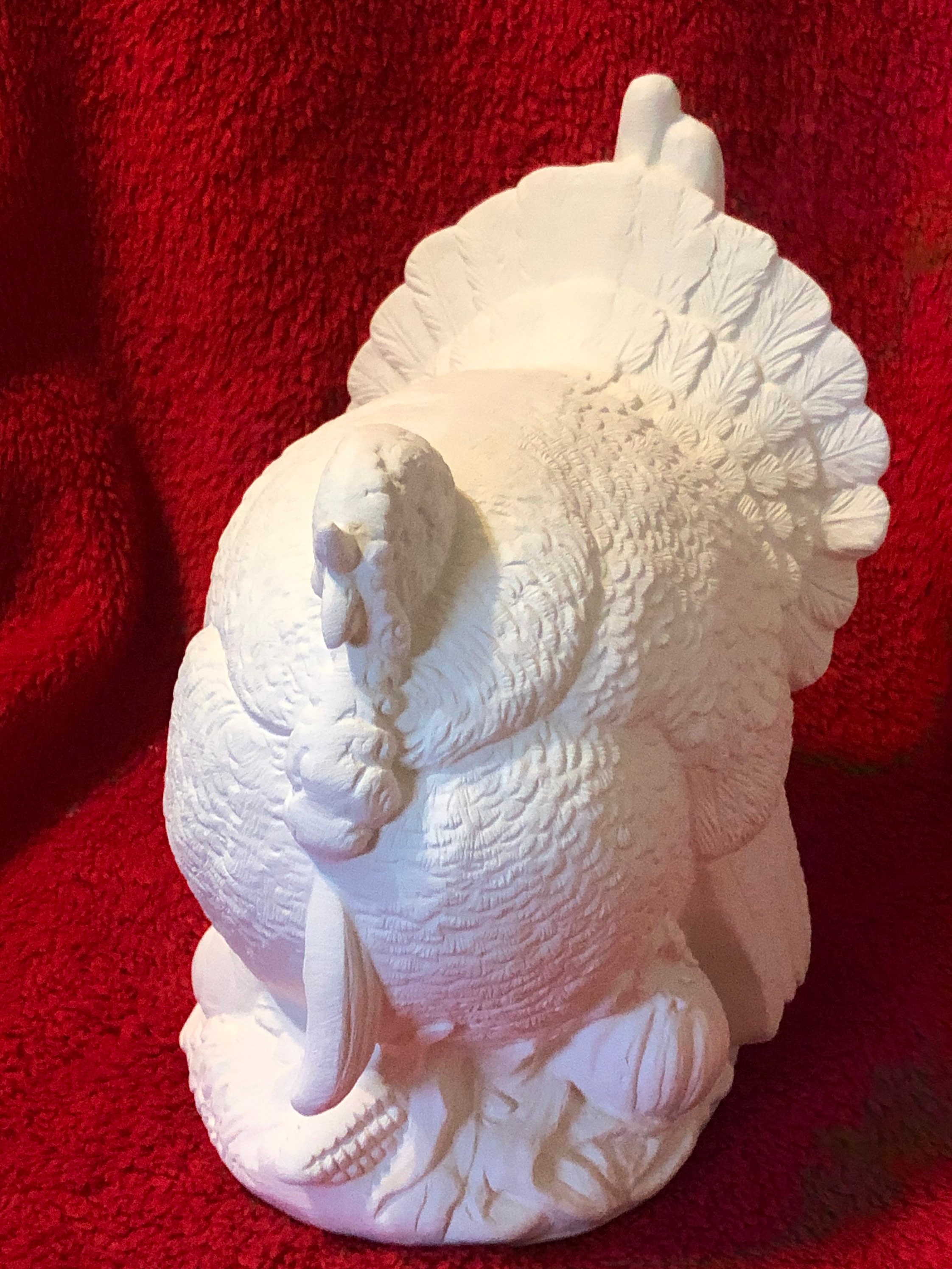 Small Ceramic Turkey in Bisque ready to paint Etsy