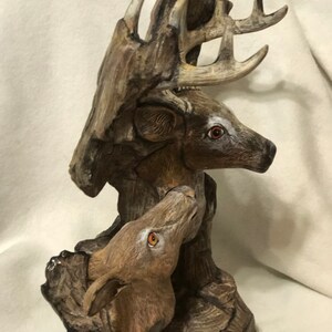 Dry Brushed Ceramic Driftwood Deer using Mayco Softee Stains by jmdceramicsart image 7