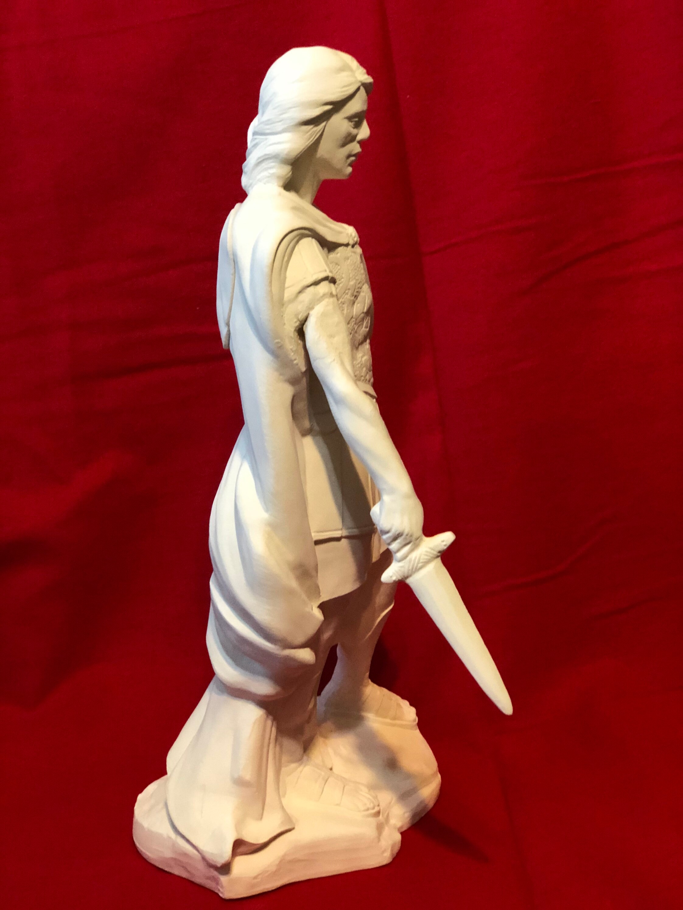 Archangel Michael in Ceramic Bisque ready to paint