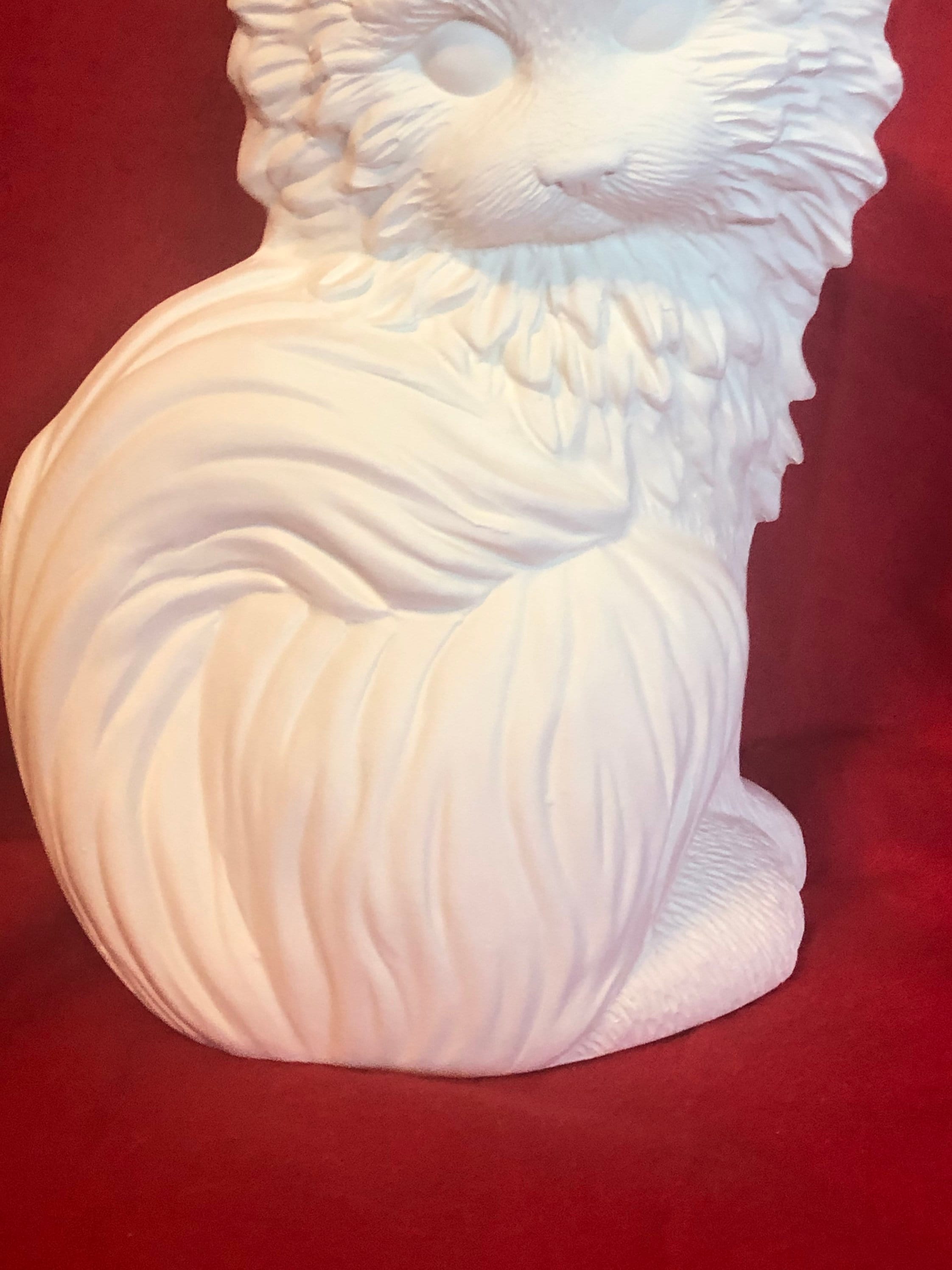 Boots the Cat in Ceramic Bisque Ready to Paint by Etsy