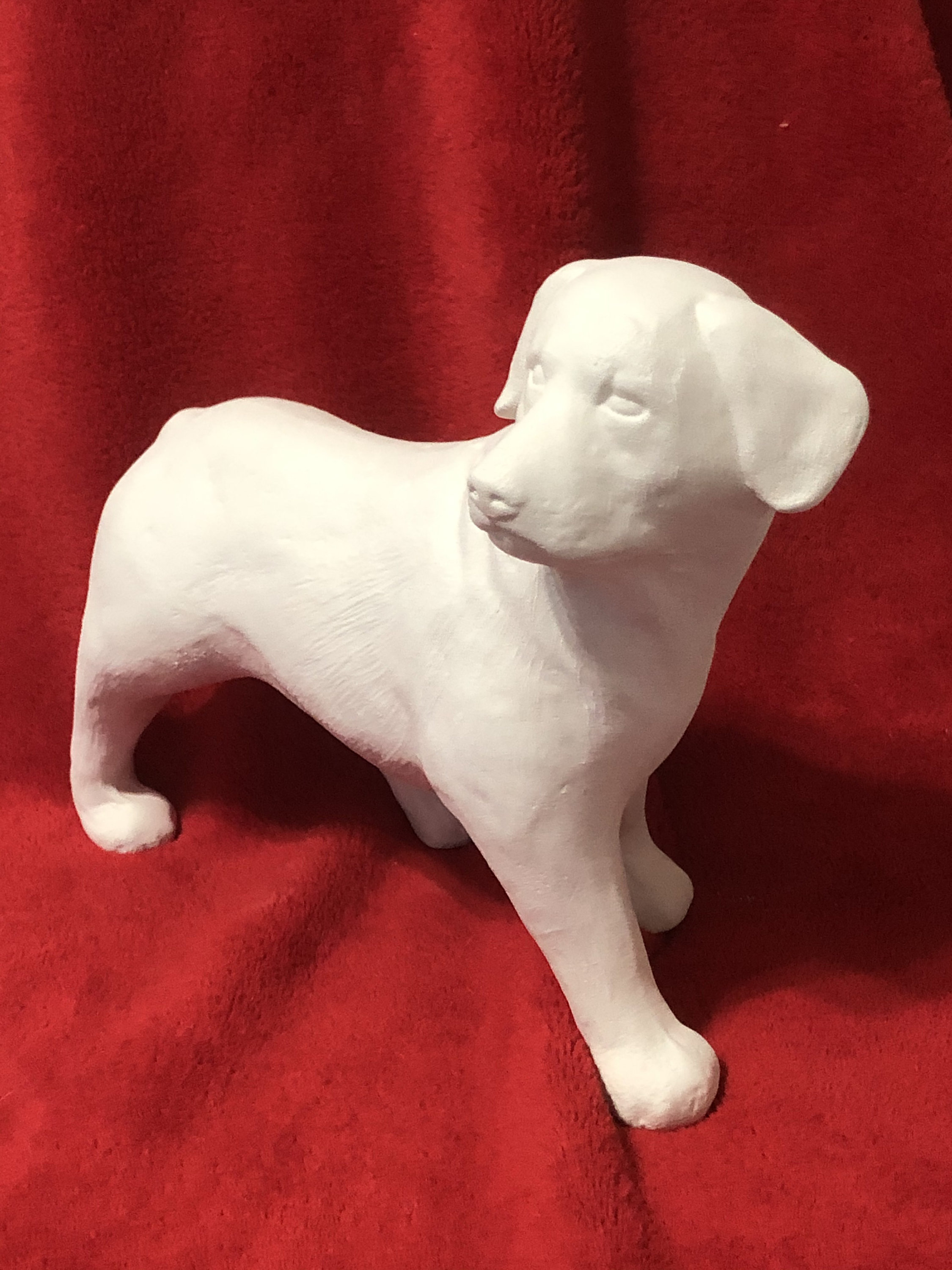 Dog in Ceramic Bisque Ready to Paint Etsy