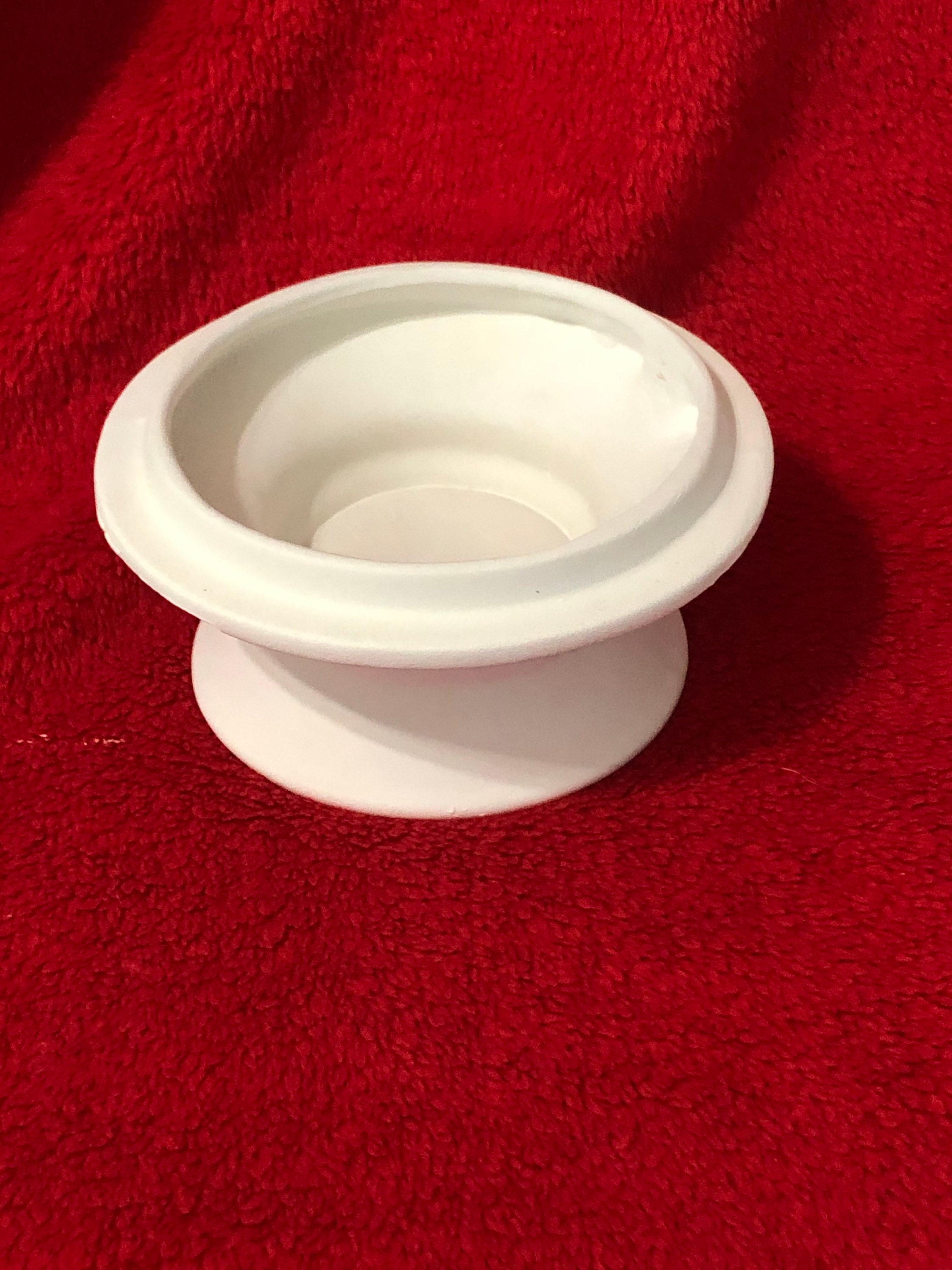 Large Candle Holder in Ceramic Bisque Ready to Paint Etsy