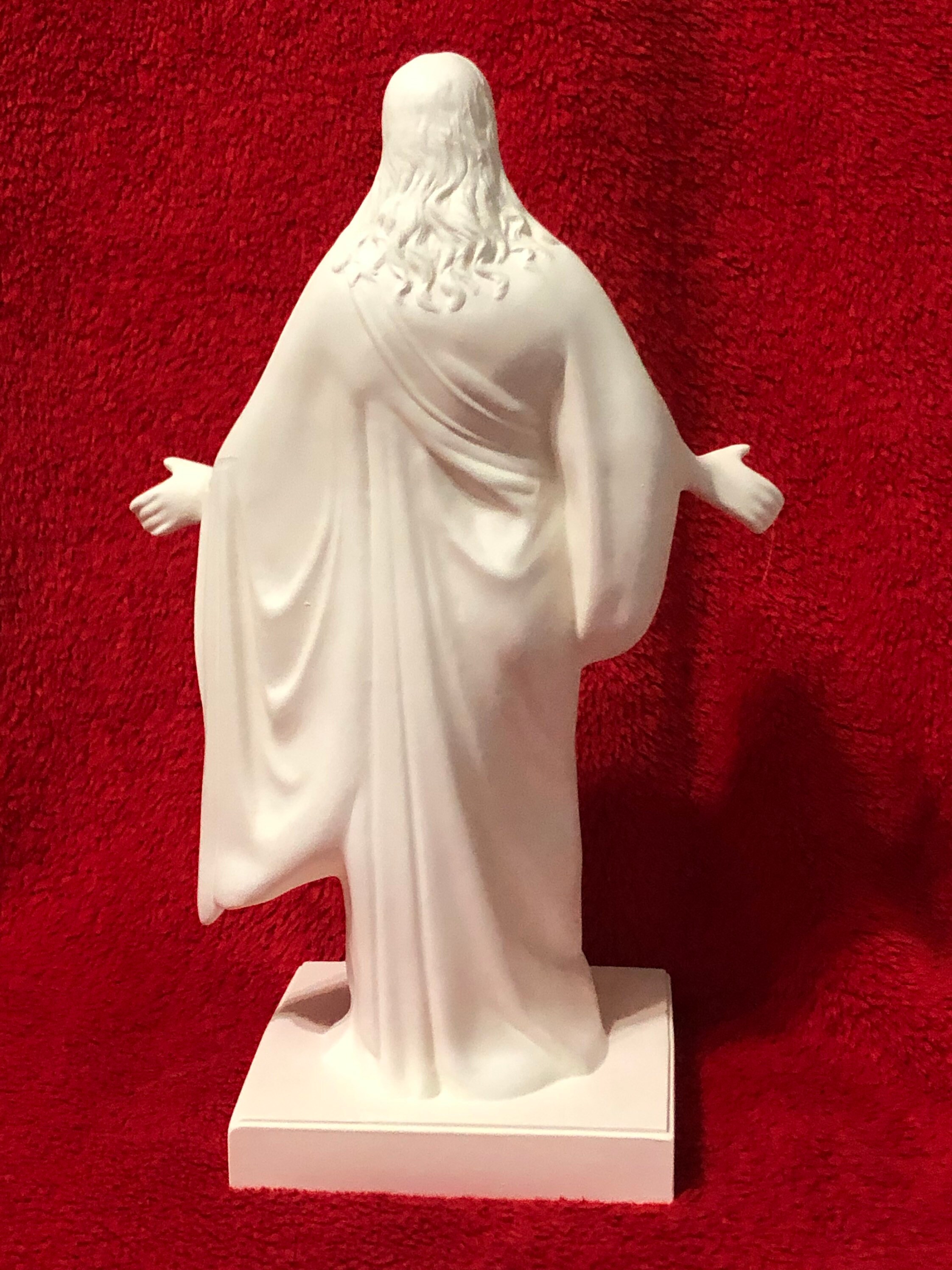 Rare ceramic statue of Jesus Christ in bisque ready to paint