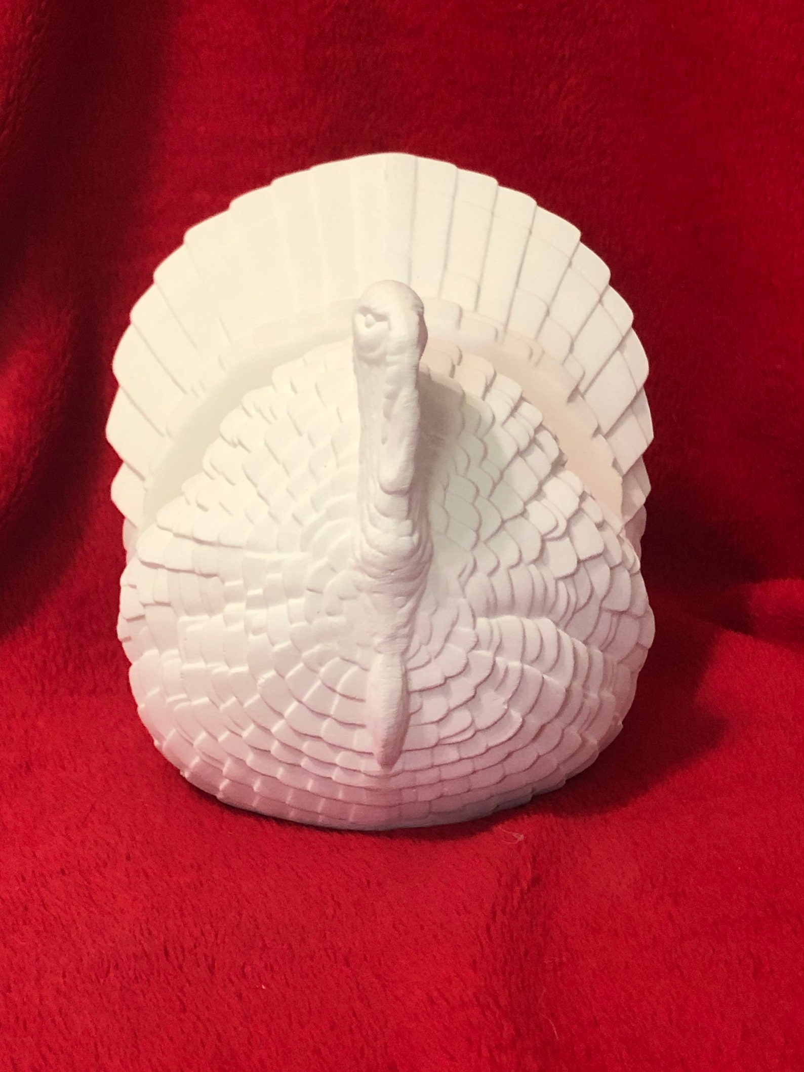 Turkey Napkin Holder in Ceramic Bisque Ready to Paint Etsy