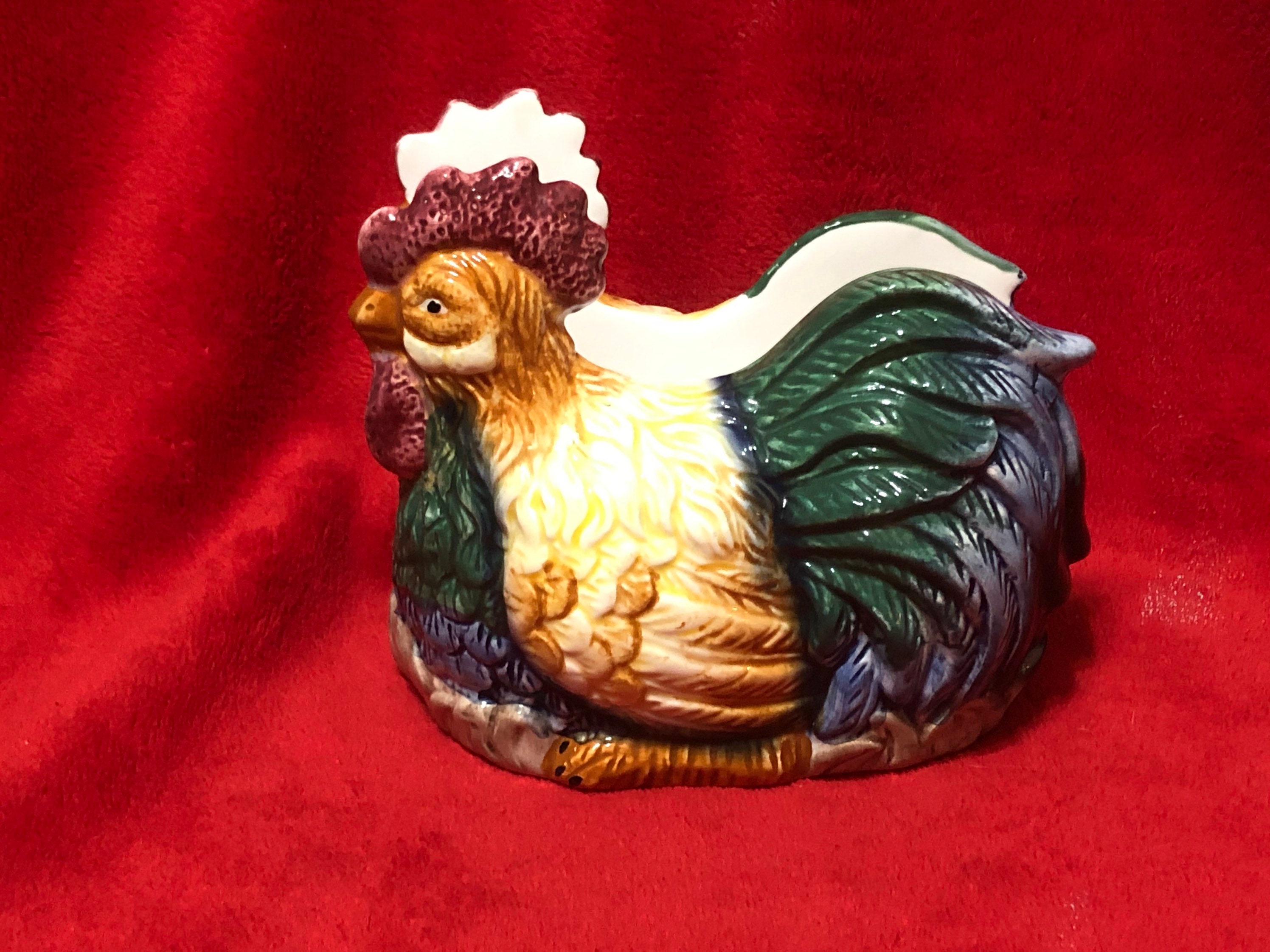 Glazed Ceramic Chicken Napkin Holder Etsy
