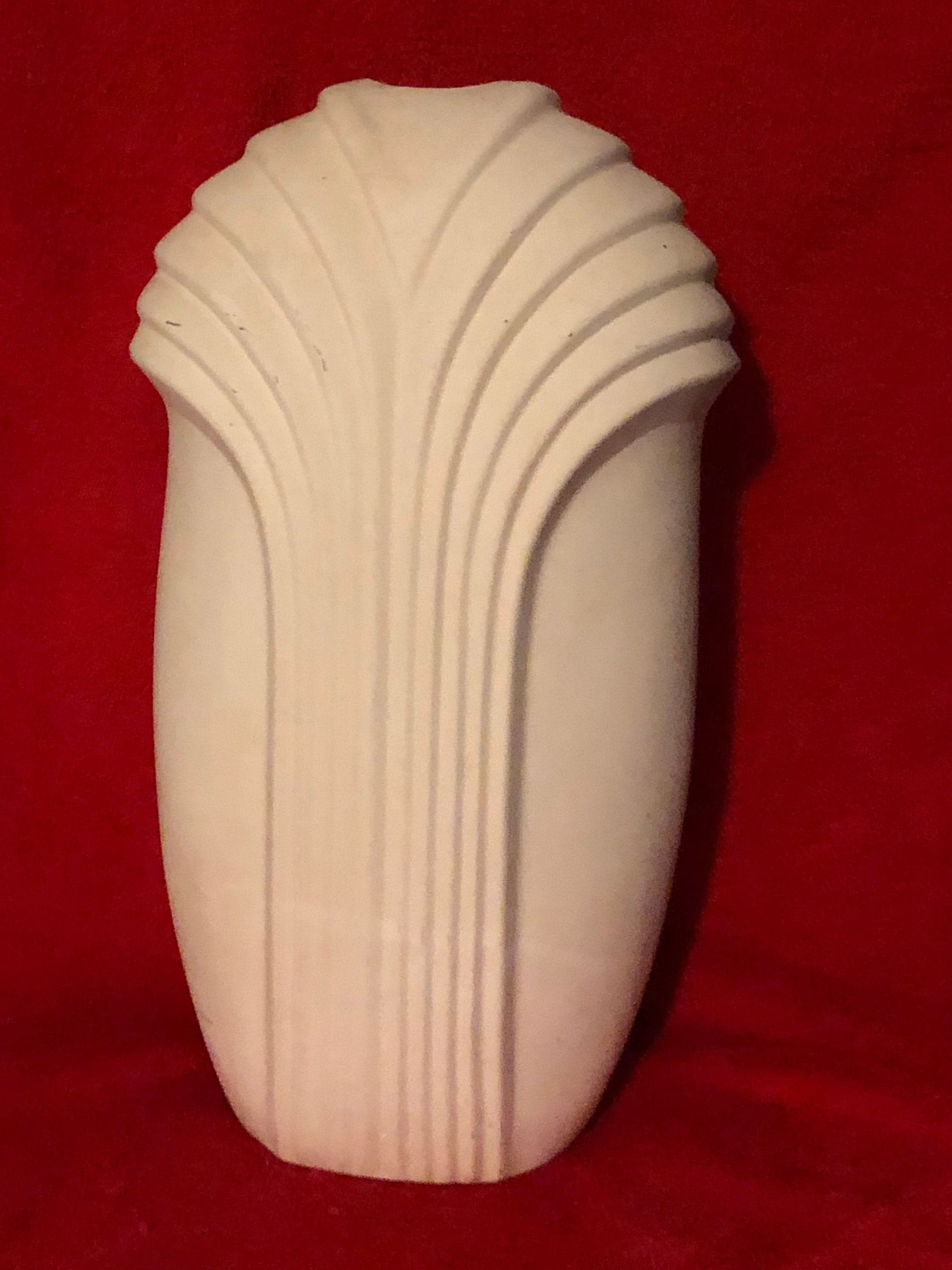 Vintage Ceramic Vase in bisque ready to paint by jmdceramicsart