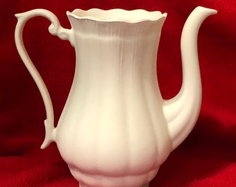 Rare Vintage Ceramic Teapot in bisque ready to paint by jmdceramicsart