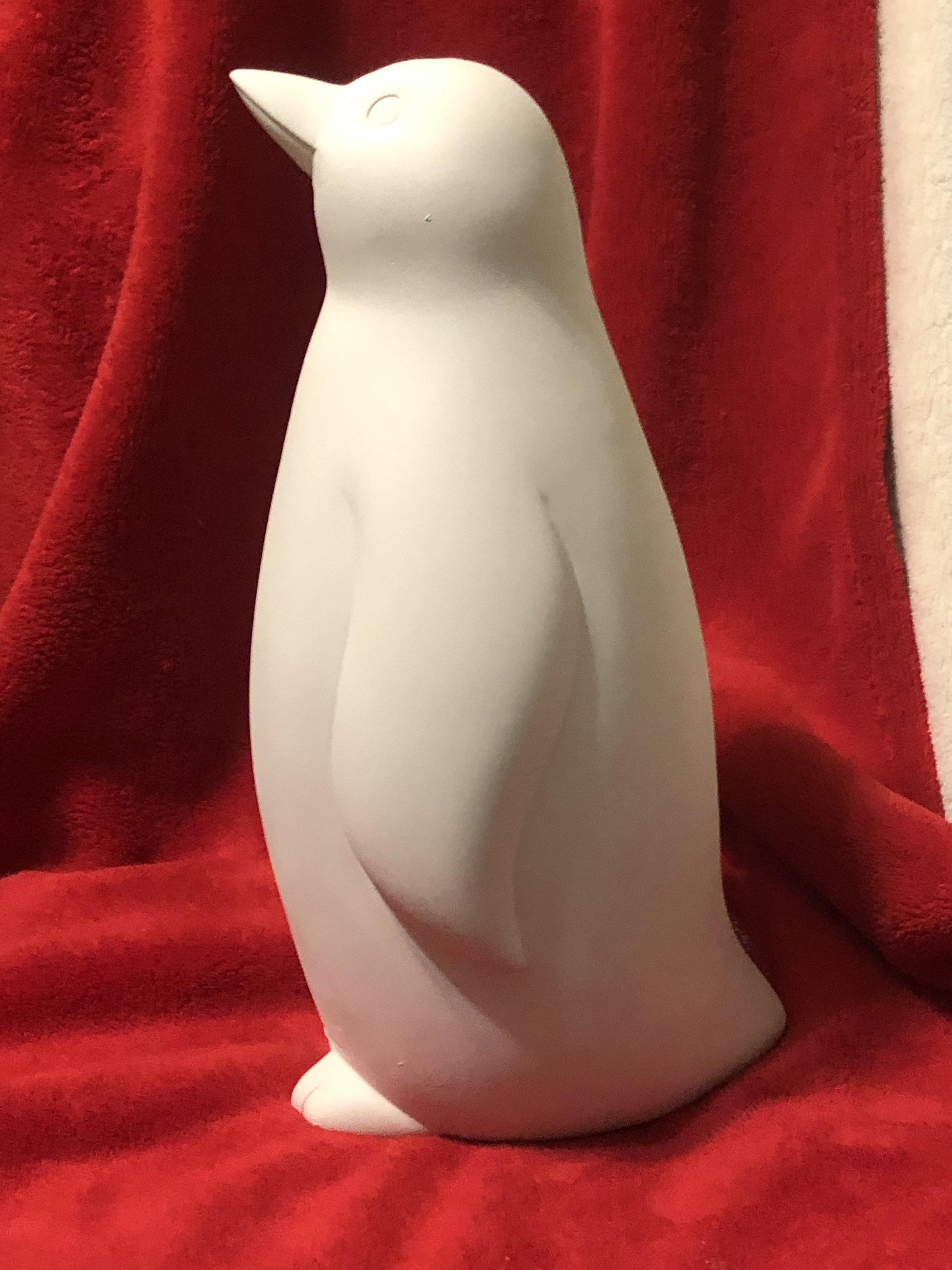 Ceramic Penguin in Bisque Ready to Paint Etsy