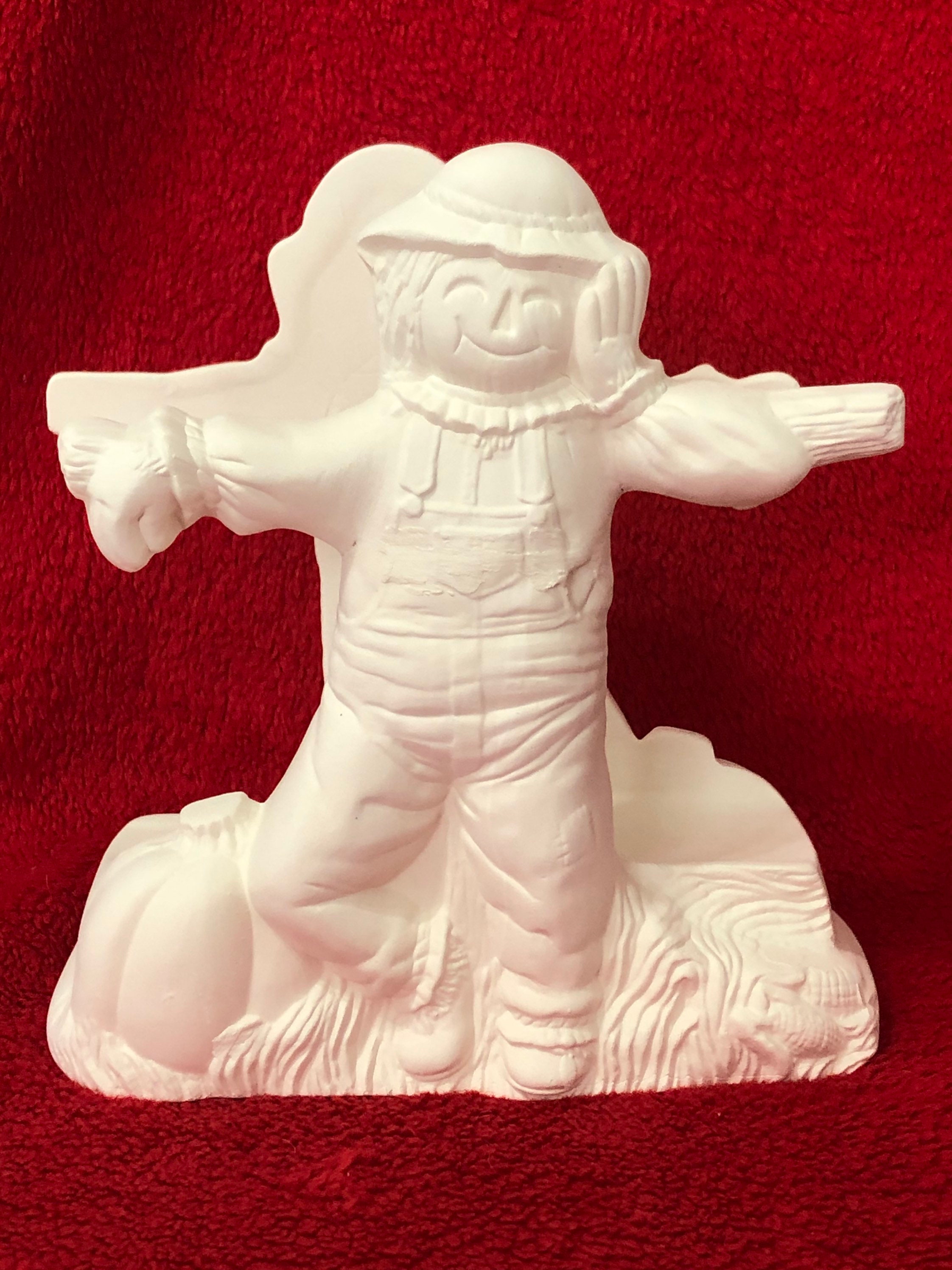 Scarecrow Napkin Holder in Ceramic Bisque Ready to Paint by Etsy