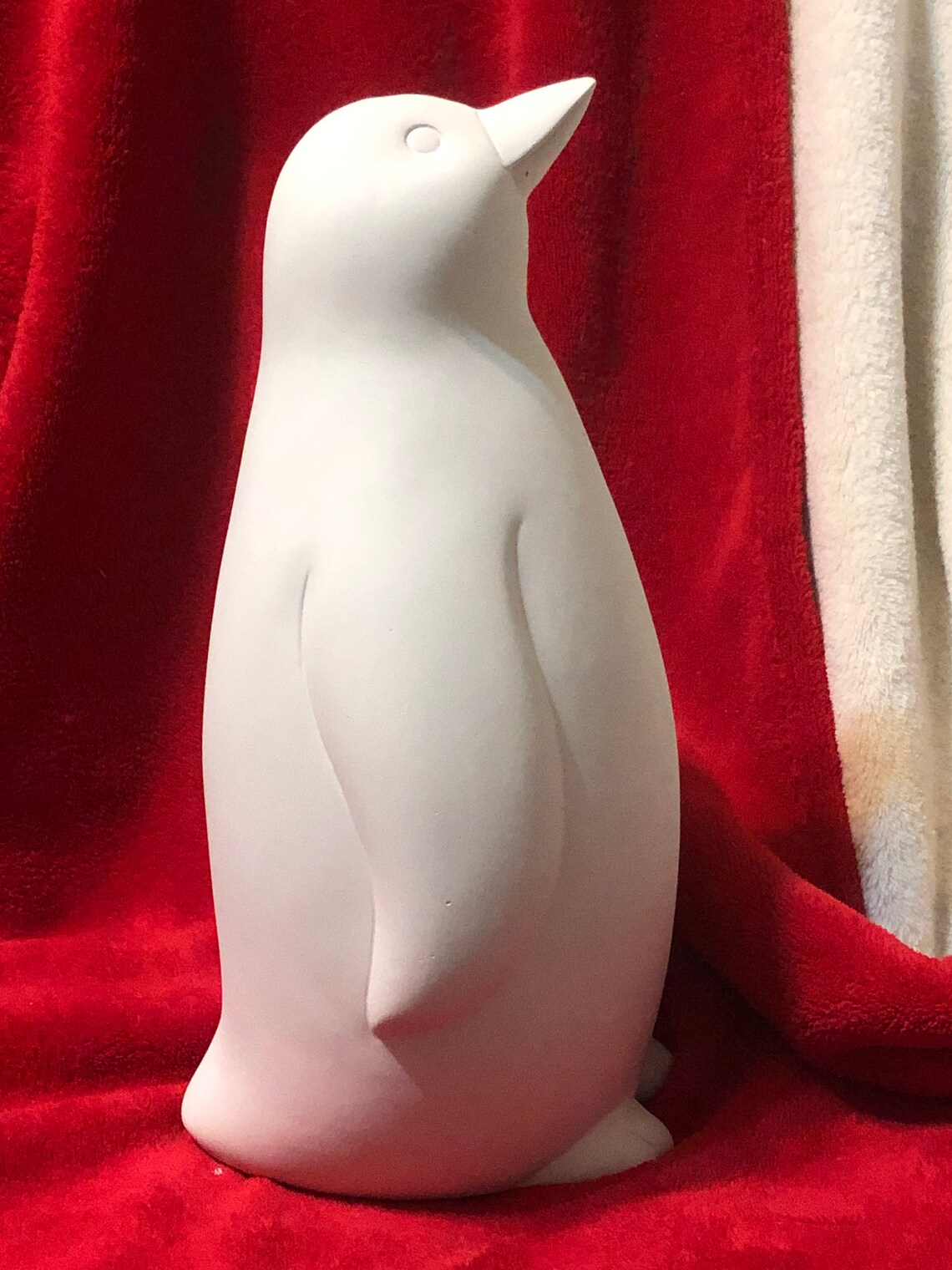 Ceramic Penguin in Bisque Ready to Paint Etsy