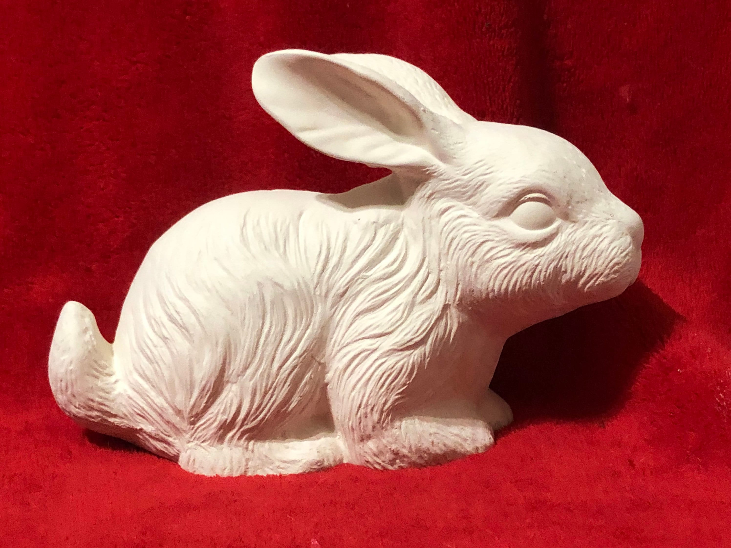 Bunny Rabbit in ceramic bisque ready to paint Etsy
