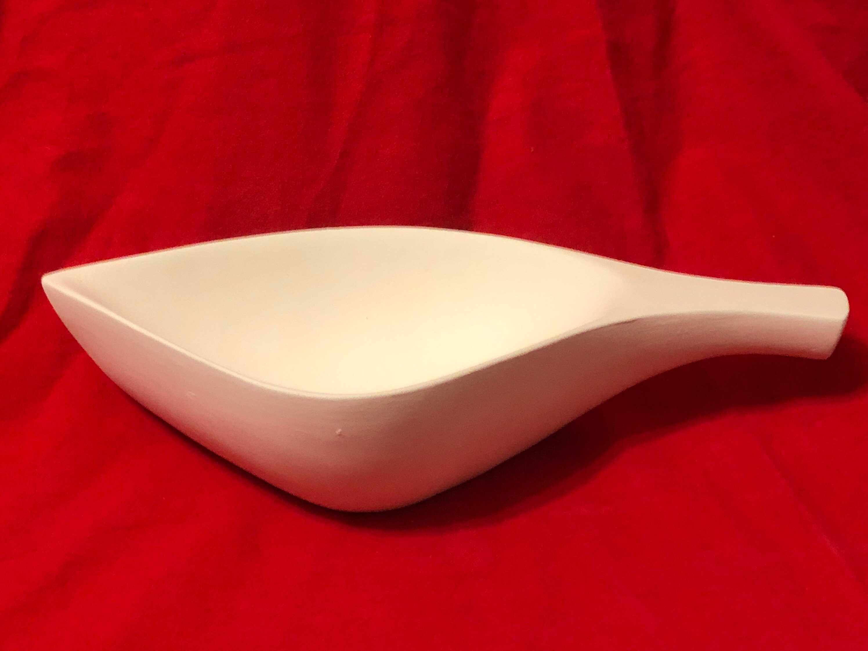 Rare Deco Ceramic Gravy Bowl in bisque ready to paint by jmdceramicsart