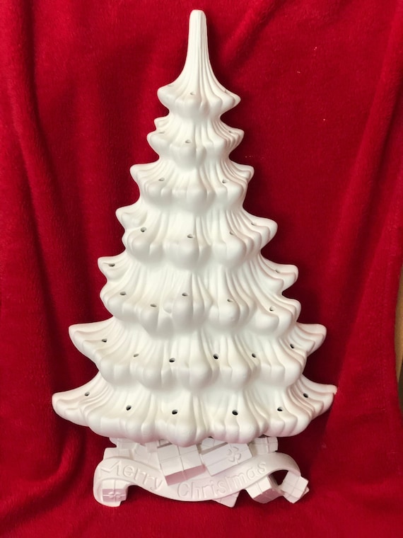 DIY Ceramic Ornamented Xmas Tree and Base - Xmas Tree Wall