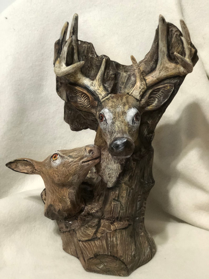 Dry Brushed Ceramic Driftwood Deer using Mayco Softee Stains by jmdceramicsart image 1