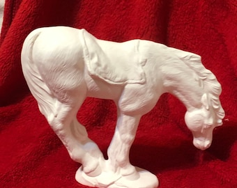 Ceramic Horse in bisque ready to paint