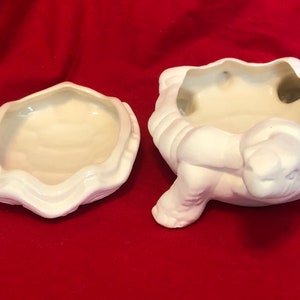 Handmade Ceramic Turtle Jewelry and Candy Dish Ceramic Bisque Turtle Trinket Dish Turtle Sculpture Whimsical Home Decor DIY Turtle image 4