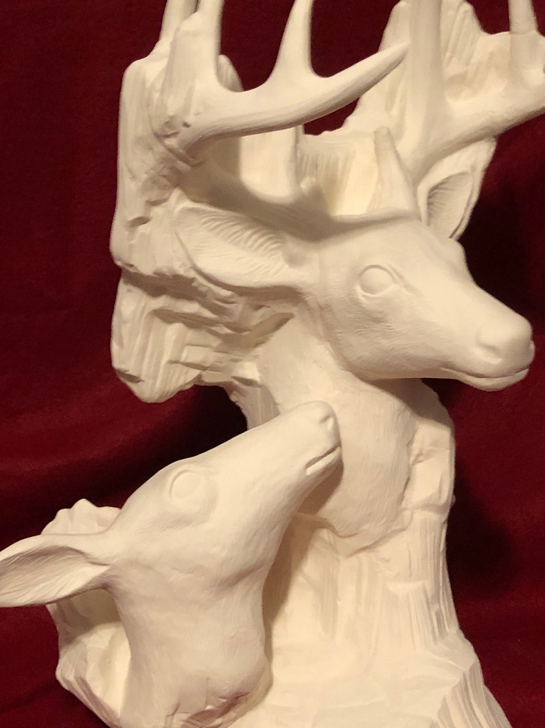 Driftwood Deer in ceramic bisque ready to paint Etsy