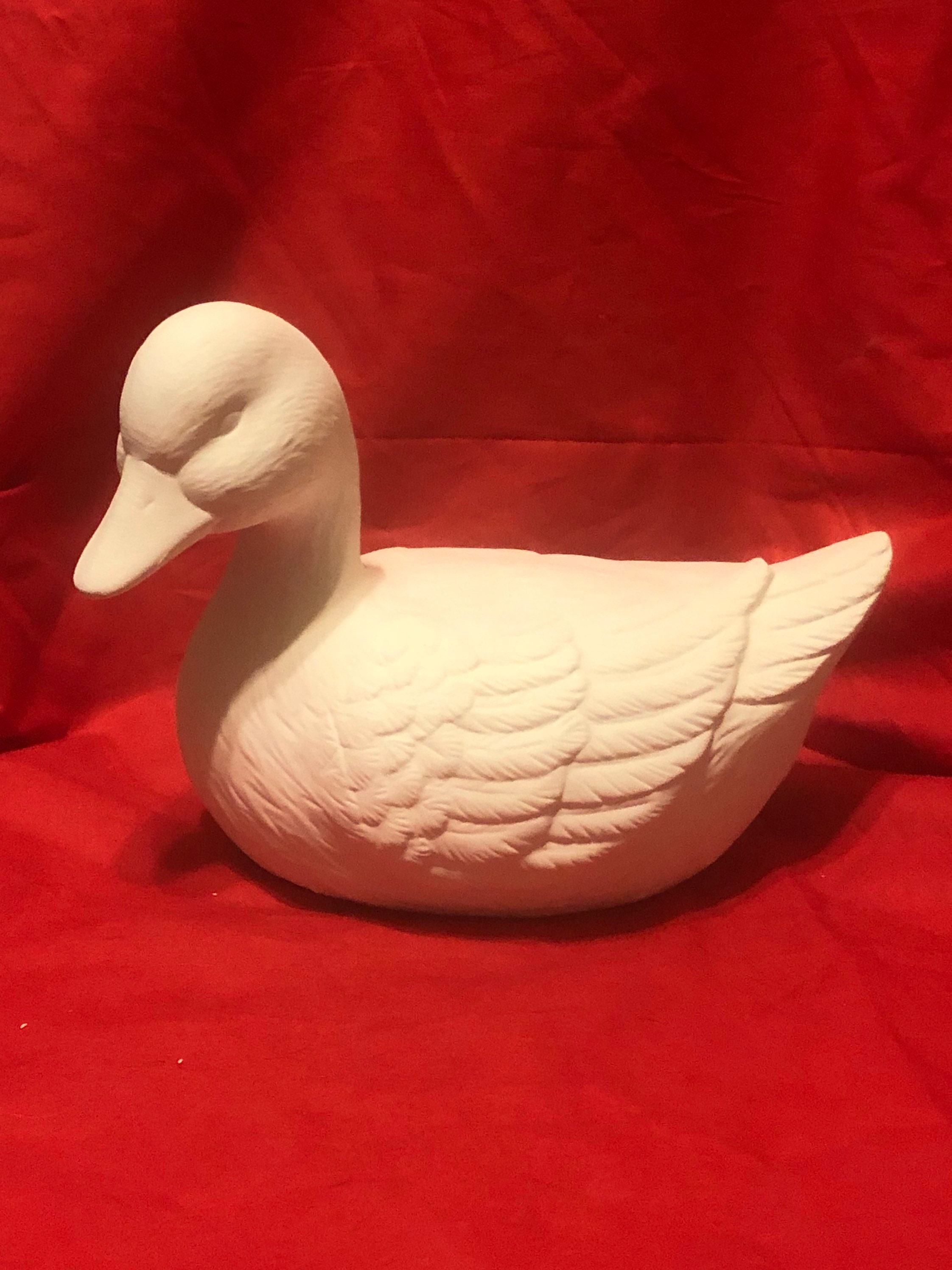Scioto Molds swimming Duck in ceramic bisque ready to paint by