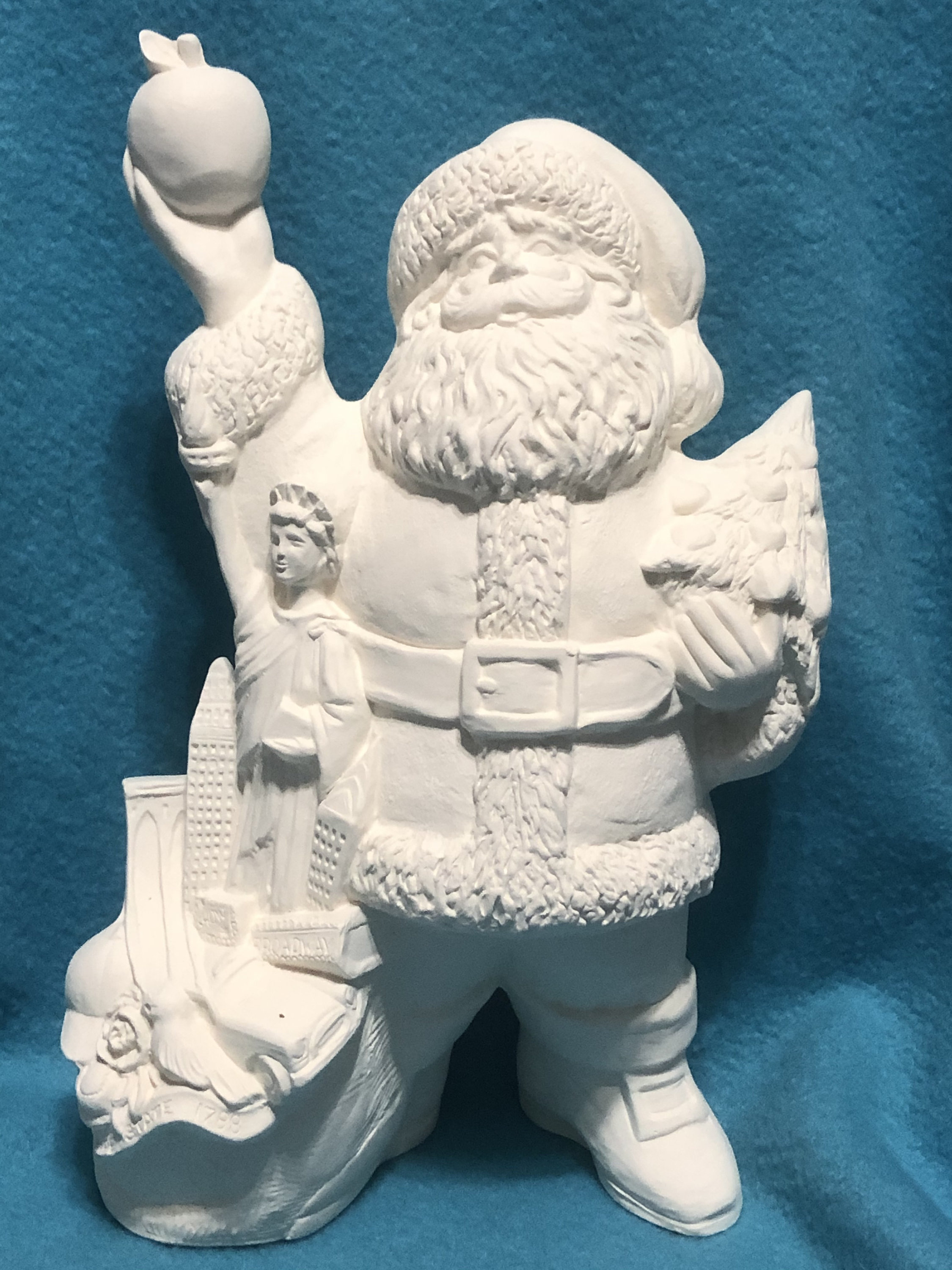Ceramic New York Santa Claus Bisque ready to paint