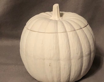 Pumpkin Bowl Ceramic Bisque ready to paint by jmdceramicsart