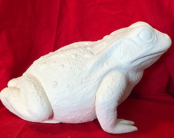 DIY Ceramic Toad - Ceramics to Paint - Ready to Paint Frog - Unique Gift for Toad Lovers - Quality Ceramics on Etsy - Giant Ceramic Toad