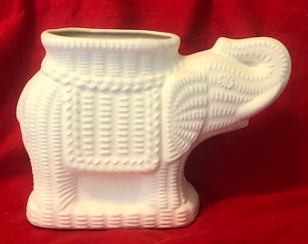 DIY Ceramic Bisque Elephant Vase - DIY Elephant Statue - Ready to Paint - DIY Home and Garden Decor - Unique Elephant Lover Gift - Etsy Gift