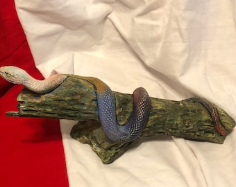 Snake on a Cactus dry brushed using Mayco Softee Stains by jmdceramicsart