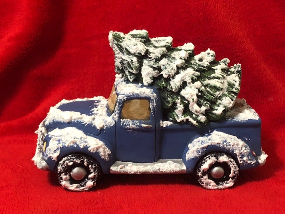 Ceramic pickup truck with christmas tree Clearance