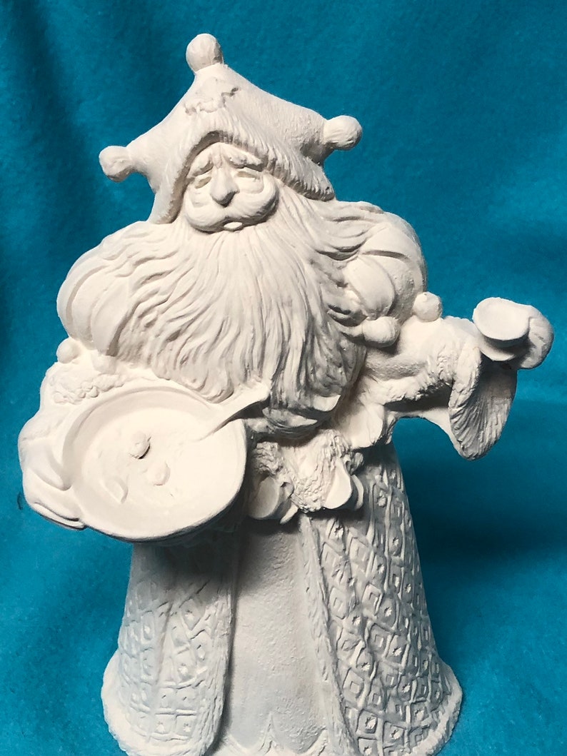 Old World Santa Ceramic Bisque Ready to Paint Etsy