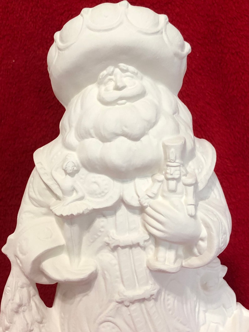 Nutcracker Santa Ceramic Bisque Ready to Paint Etsy